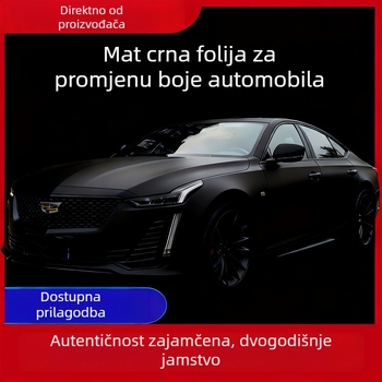 Folia za auto s efektom karbonskih vlakana, matna crna, samoljepljiva, za vanjsku stranu vozila