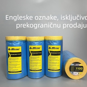 Maskirajuća folija za automobilsku boju, PE film, debljina 10 μm, dobra adhezija, dobra propusnost svjetla, jezgro od kraft papira