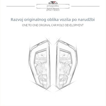 Zaštitni film za far KTM390DUKE – HD prozirna naljepnica, Spirit Beast, kompatibilan KTM390DUKE