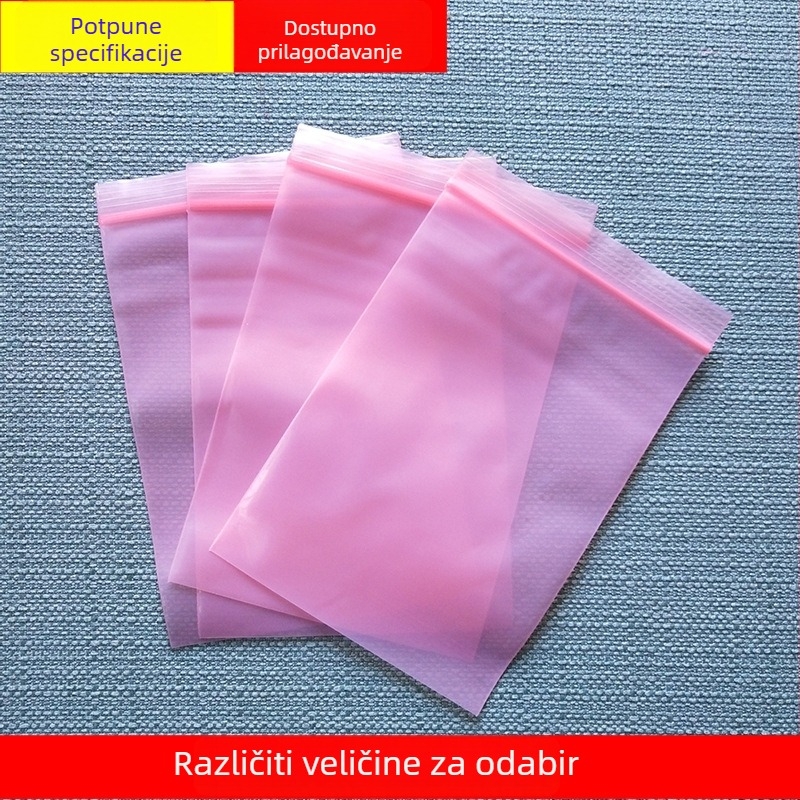Pinnuo PE antistatična ZIP vrećica za čipove i elektroničke komponente, pakiranje digitalnih proizvoda, kablova za podatke, dodataka za mobitele, dužina zatvaranja 4–60 cm