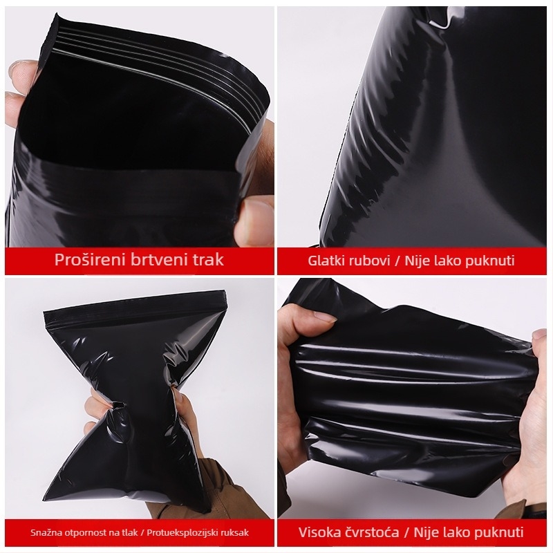 PE vrećica sa zatvaračem za privatnost – plastična ambalaža s zaštitom od svjetla za poklone, nakit, odjeću i dodatke za telefone