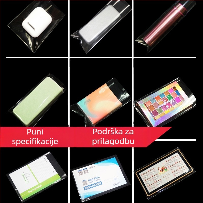 CPP plosnata džepna vrećica za pakiranje, dvostruki sloj OPP-CPP filma, bez zatvaranja, pogodna za darove i nakit