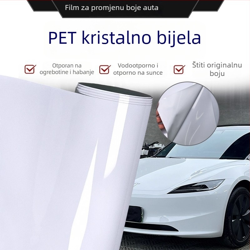 PET samoljepljiva folija za puni obuhvat vozila za automobile i motocikle, marka Tainier, 5 godina jamstva