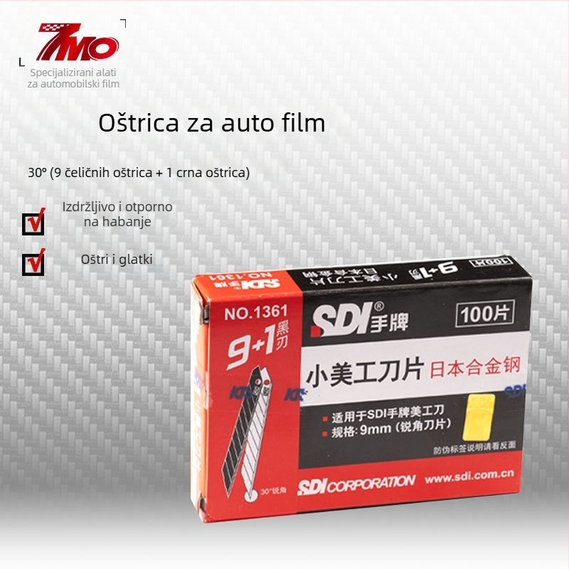 SDI.1361 legura čelika oštrica za profesionalni nož za film koji mijenja boju – metalna oštrica, opća namjena