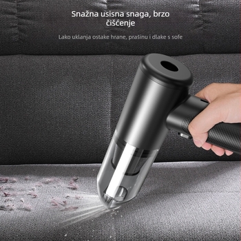 Bežični ručni usisavač – vlažno i suho korištenje, ugrađena baterija 5000mAh ili više, snaga 100W, maksimalni tlak usisavanja 15kPa, napajanje USB