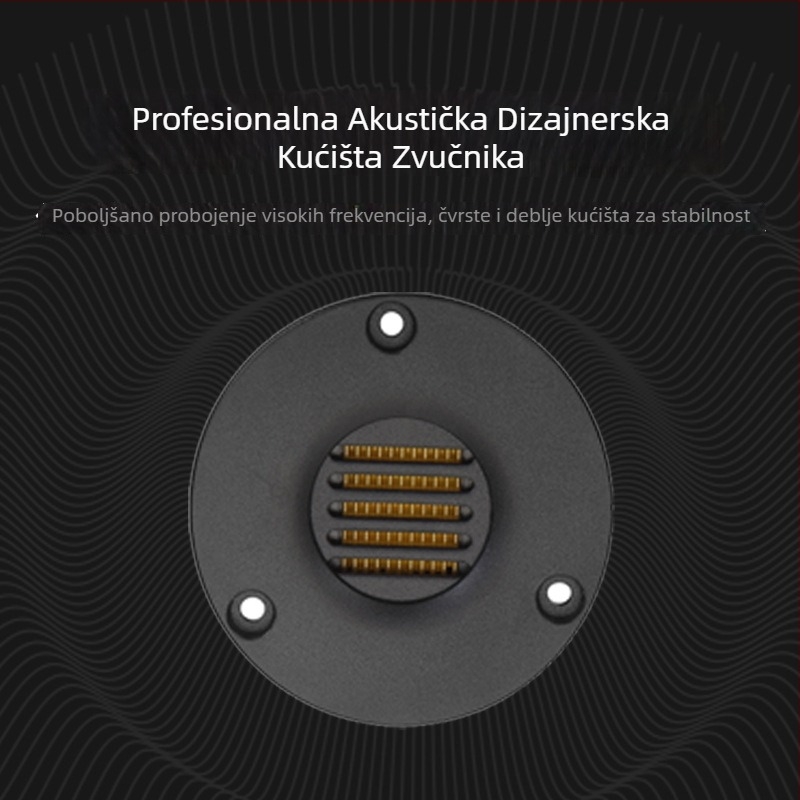 Haier-stilni tweeter sa savijenom diafragmom, PI+AL materijalom, višemagnetskim krugom, za visoku fidelnost kućne upotrebe