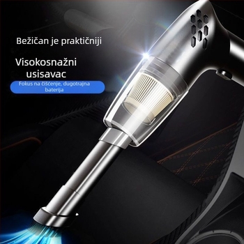 Bežični ručni usisavač, 300 W, usisna snaga 20000 Pa, autonomija baterije 60+ minuta, mjerenje tlaka u gumama