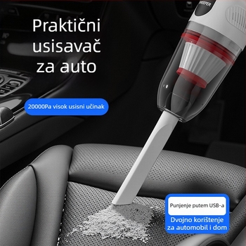 Ručni bežični usisavač, USB punjenje, 120W, 2-u-1 četka za čišćenje i usisavanje, ugrađena baterija 1600mAh
