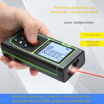 Laserski mjerač udaljenosti za unutarnju dekoraciju (raspon 40 m; infracrveni senzor; elektroničko mjerenje; serija OQ)