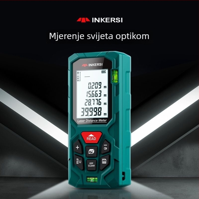 Laserski mjerač udaljenosti, ručni, infracrveno mjerenje, visoka preciznost za mjerenje prostorija