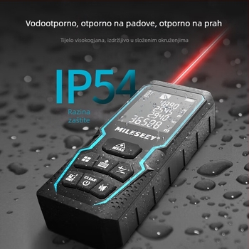 Laserski daljinomjer, infracrveno mjerenje, visoka preciznost, ručni vodootporni instrument (Brand Magnification; Tip daljinomjera: Laserski daljinomjer; Memorija: 30)