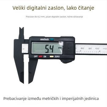 Elektronički digitalni kaliper za nakit i jade, plastični vernier kaliper, visoka preciznost