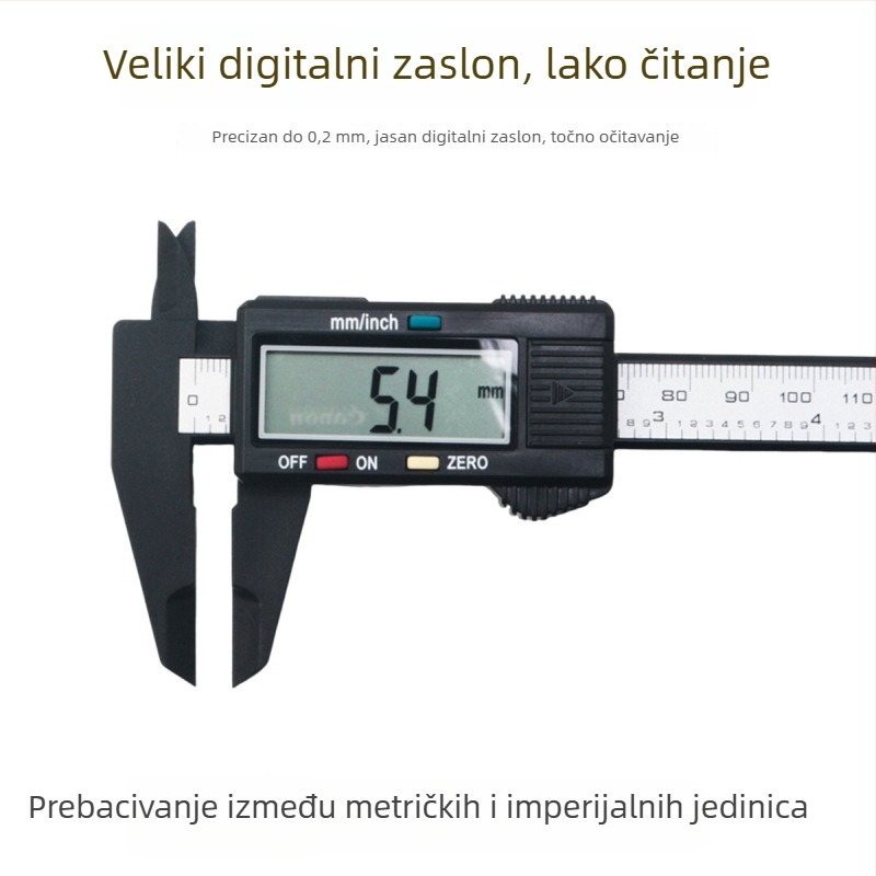 Elektronički digitalni kaliper za nakit i jade, plastični vernier kaliper, visoka preciznost