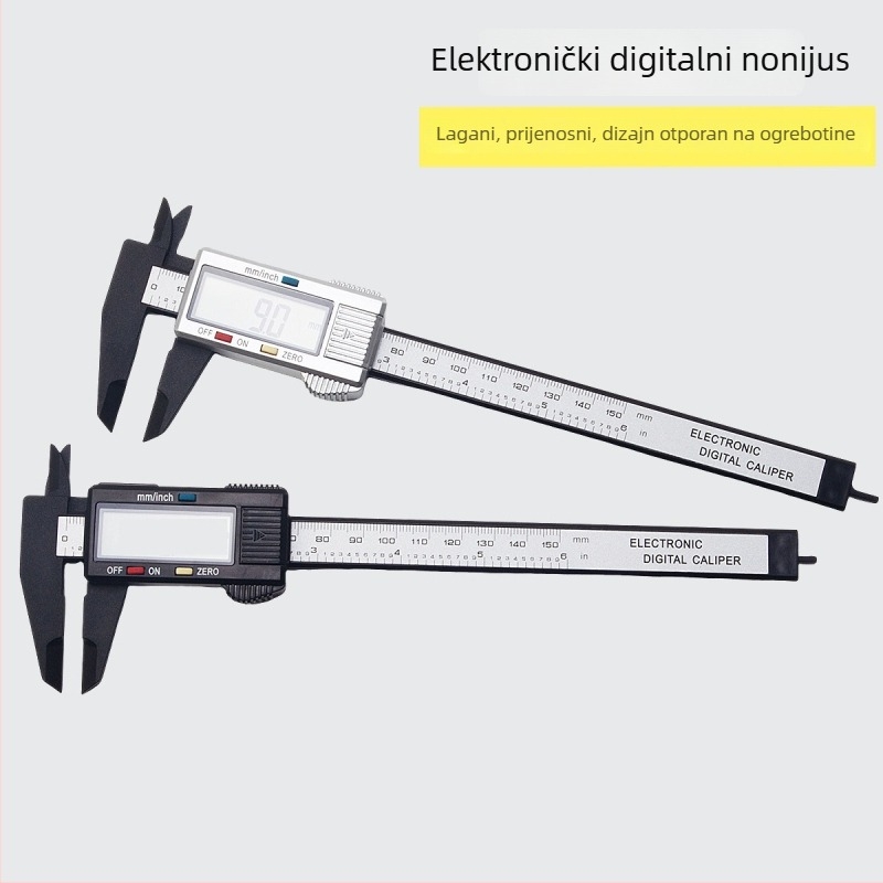 Elektronički digitalni kaliper za nakit i jade, plastični vernier kaliper, visoka preciznost