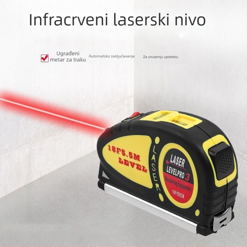 Višefunkcijski laserski mjerač udaljenosti s digitalnim zaslonom – visokoprecizan elektronički mjerni instrument
