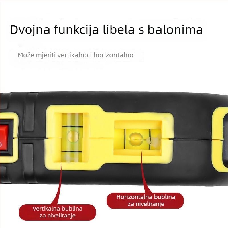 Višefunkcijski laserski mjerač udaljenosti s digitalnim zaslonom – visokoprecizan elektronički mjerni instrument