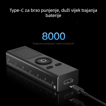 Laserski mjerač udaljenosti KS-710006 za unutarnju upotrebu, do 30 m, Kingsdun