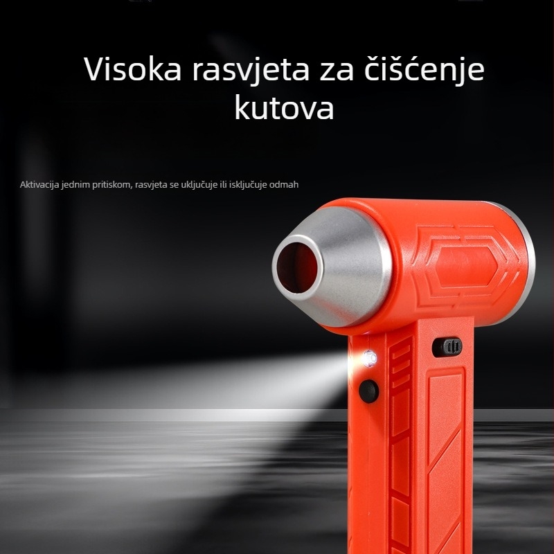 Rongba Snažan turbo usisavač za automobil s integriranim usisavanjem i ispuhom, mini prijenosni ručni uređaj