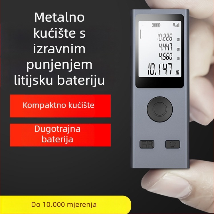 NKL01 laserski mjerač dometa – ručni, kompaktan, elektronički mjerni alat