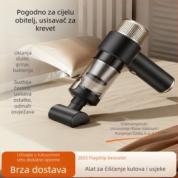 Bežični usisavač za automobil – snažno usisavanje 4500 Pa, napon 7,4 V, snaga 50 W, trajanje baterije 1 h.