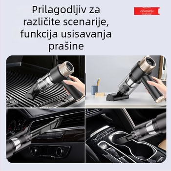 Bežični usisavač za automobil – snažno usisavanje 4500 Pa, napon 7,4 V, snaga 50 W, trajanje baterije 1 h.