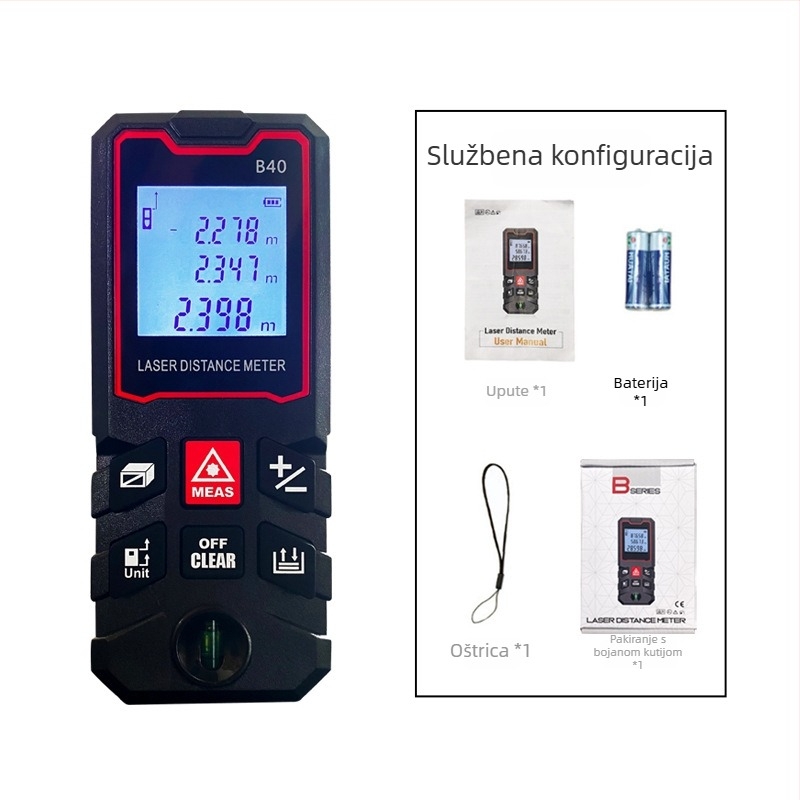 Jin shengxiang ručni laserski daljinomjer, infracrveni elektronički mjerni alat za udaljenost