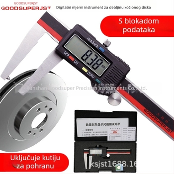 Digitalni kaliper za mjerenje kočnog diska i pločica, 0-70 mm