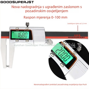 Digitalni kaliper za mjerenje kočnog diska i pločica, 0-70 mm