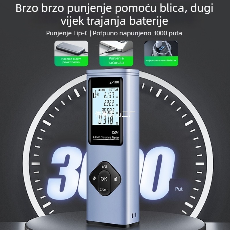 Laserski mjerač dometa – WEIKANG, G Standardni Model; Pogodno za: Renovacije, Uređenje doma, Građevinska mjerenja; Podrijetlo: Shaanxi, Kina