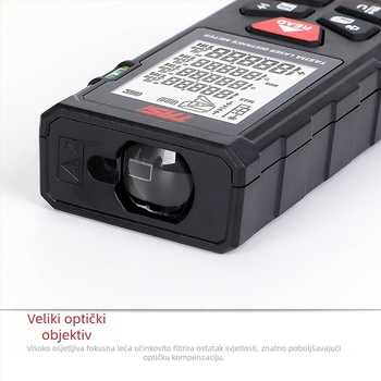 Teanz TA511A laserski mjerač dometa, prijenosni infracrveni mjerni uređaj, memorija 99 mjerenja