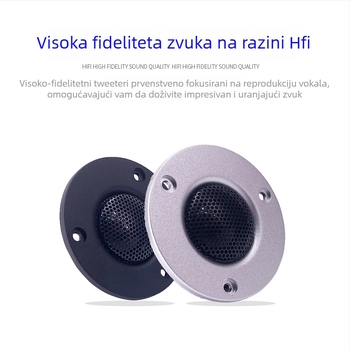 Tweeter visokih frekvencija Iron Net Treble za kućni audio – promjer 74 mm, masa 120 g, 30 W, mono