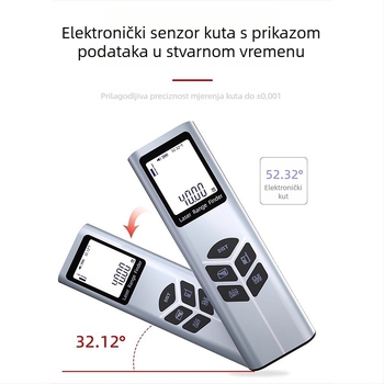 Laserski mjerač udaljenosti, ručni, infracrveni mjerni alat, visoka preciznost, domet do 40 m