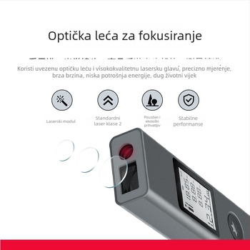 Laserski mjerač udaljenosti s infracrvenim mjerenjem, elektronički mjerač, visoko precizan laserski mjerač