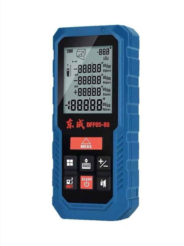 Dong Cheng laserski mjerač udaljenosti s infracrvenim mjerenjem, elektronički ravnalo, 40/60/80 mogućnosti mjerenja