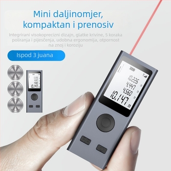 Laserski mjerač udaljenosti, ručni, infracrveni, kompaktan uređaj, model Nkl01
