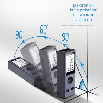 Laserski mjerač udaljenosti, ručni, infracrveni, kompaktan uređaj, model Nkl01