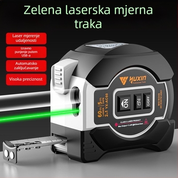 Laserski mjerač udaljenosti s digitalnim zaslonom, 3 u 1, ultra-daleki domet i infracrvena pametna mjerna traka