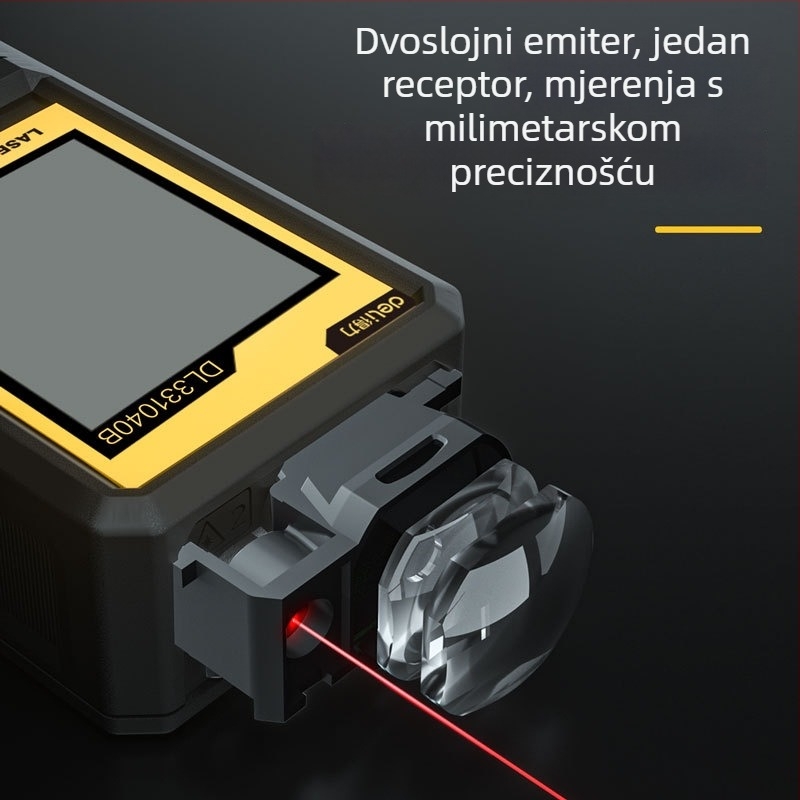 Ručni laserski mjerač udaljenosti s visokom preciznošću, digitalna mjera i infracrveno mjerenje za unutarnje prostore