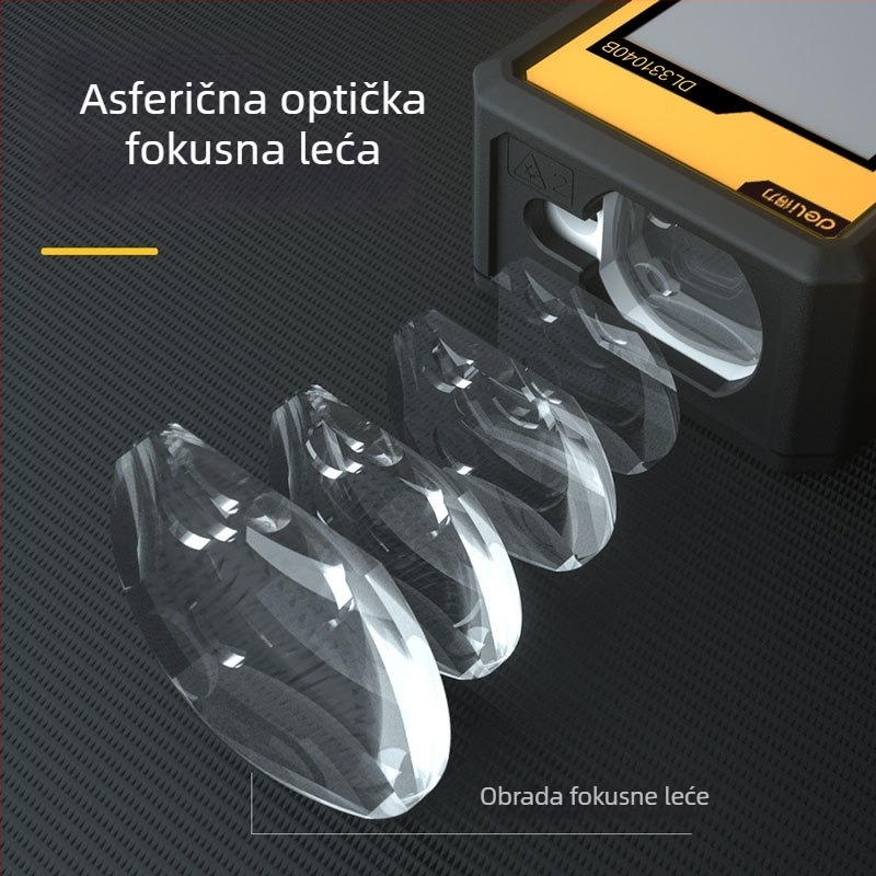 Ručni laserski mjerač udaljenosti s visokom preciznošću, digitalna mjera i infracrveno mjerenje za unutarnje prostore