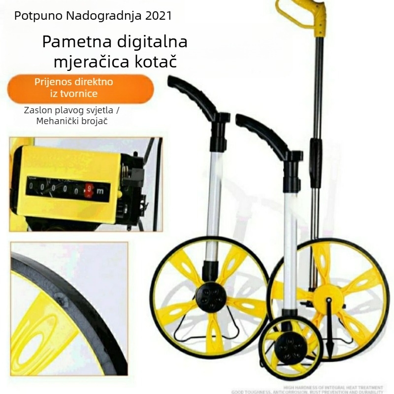 Unique Ručna Rolna Mjera Udaljenosti s Mehaničkim i Digitalnim Zaslonom