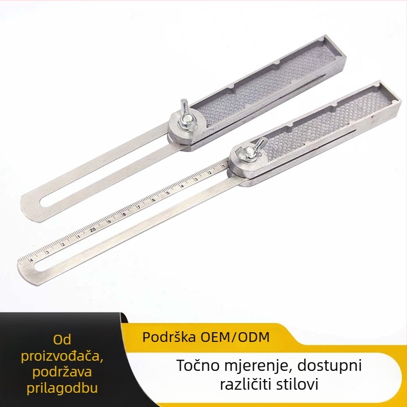 Aluminijski podesivi kutomjer s nivom i visoko preciznom elektroničkom vagu, višefunkcionalan