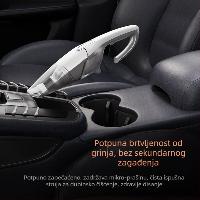 Ručni usisavač za auto i dom — 45 W ulazna snaga, usisna snaga 5300 Pa, 12 minuta rada baterije, punjivi