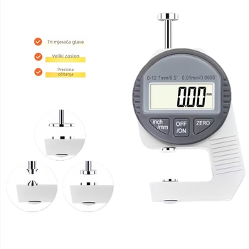 Mini mjerni alat za debljinu s digitalnim zaslonom, elektronički kaliper visoke preciznosti, 0–10 mm