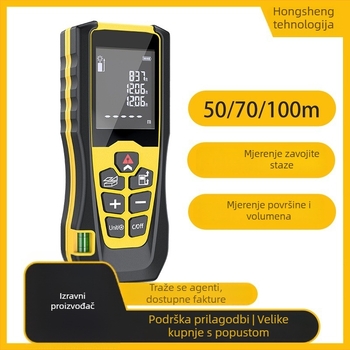 Tri u jedan ručni laserski mjerač udaljenosti visoke preciznosti, elektronički mjerni ravnalo, domet 40/60 m