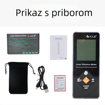 Unutarnji laserski daljinomjer, domet 100 m, serija D/DS, s glasovnim upozorenjem