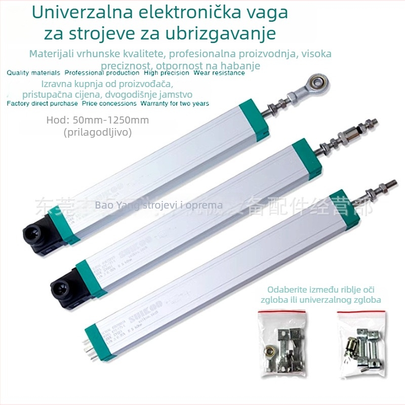 Elektronički ravnalo za strojeve za ubrizgavanje — senzor linearnog pomaka s vučnom šipkom, visoka preciznost, brend Accuracy