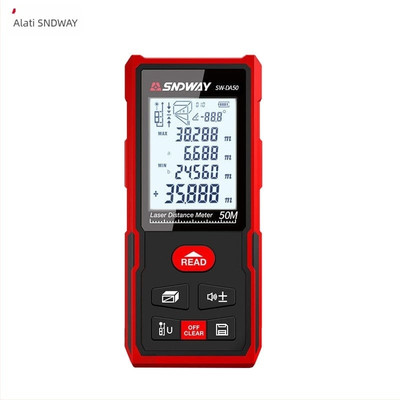Lazerni mjerni daljinomjer SW-DB50 – domet 50 m, preciznost ±1,5 mm, marka Deep Dawei