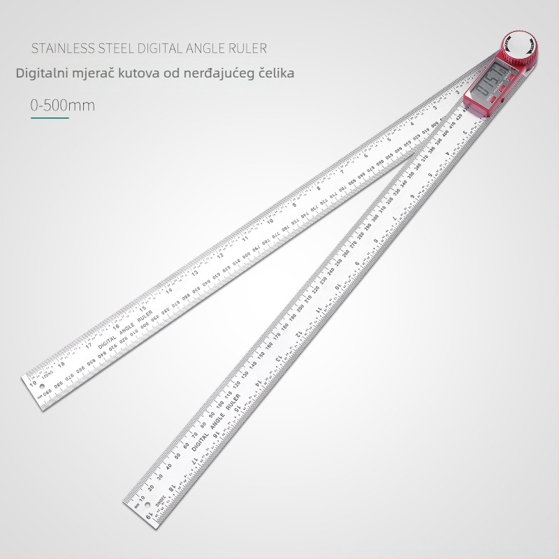 Elektronički digitalni kutomjer s zaslonom, visoka točnost, industrijski mjerni alat za stolariju, višenamjenski kutomjer