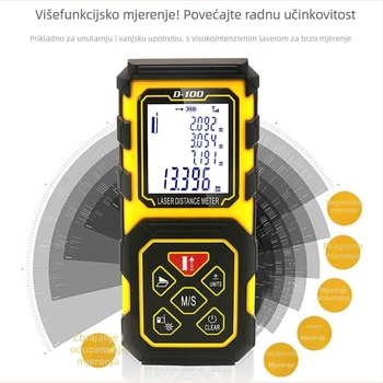 VCHON Series D ručni laserski mjerač udaljenosti, raspon mjerenja 0,03–60/80/100 m, točnost ±2
