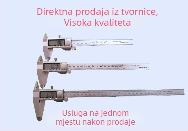 Digitalni mjerni kaliper s rasponima 0-150 mm, 200 mm i 300 mm, elektronički vernier kaliper